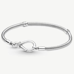 NWT Pandora Moments Infinity Knot Snake Chain Bracelet